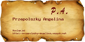 Przepolszky Angelina névjegykártya