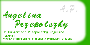 angelina przepolszky business card